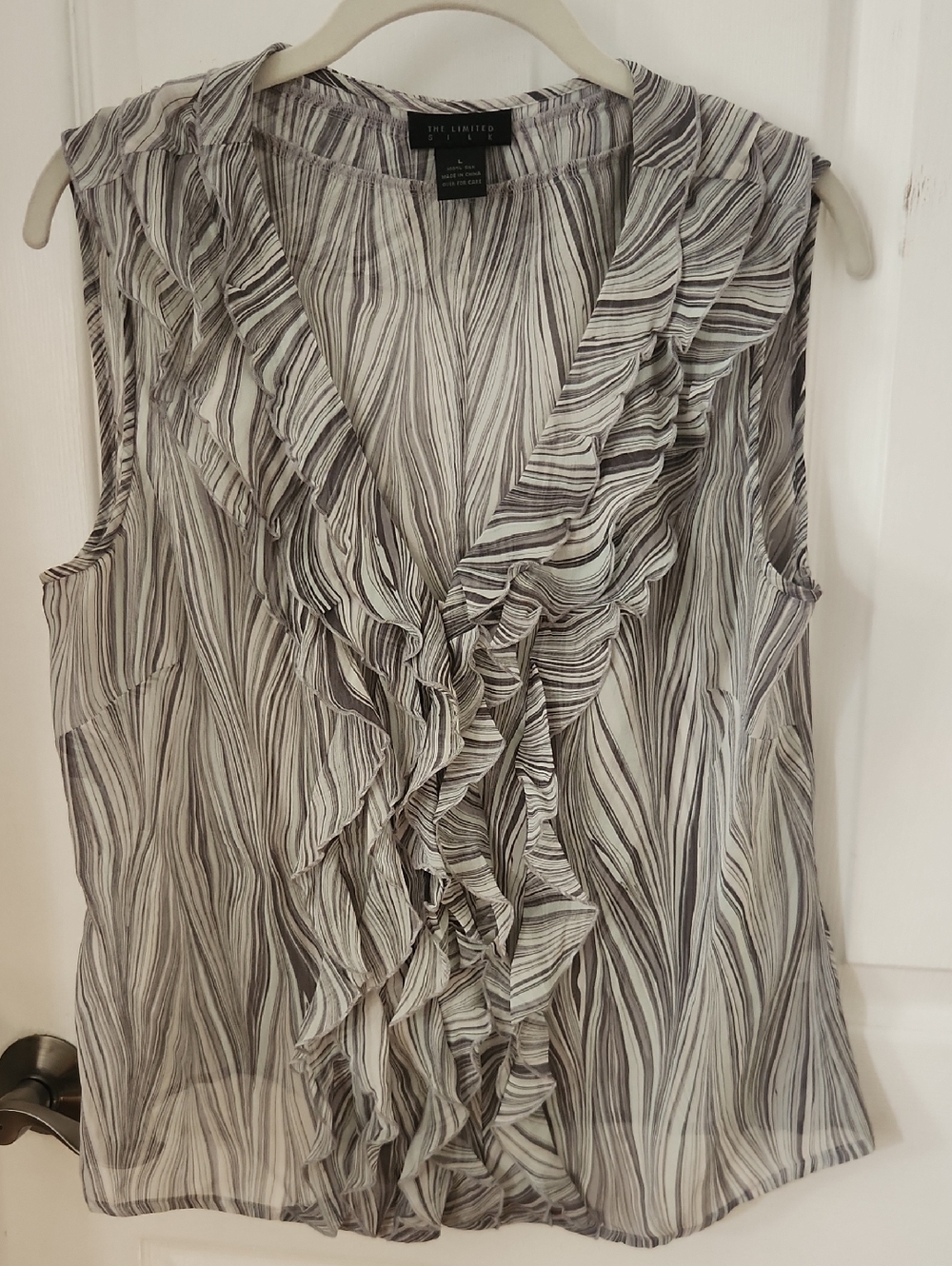 Silk Ruffle Blouse - Picture 1 of 10